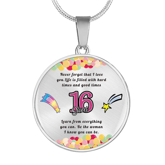 Happy birthday daughter - Be you | Birthday Gift for Daughter - Happy Sweet 16 gift | Necklace for Daughter | to my Daughter
