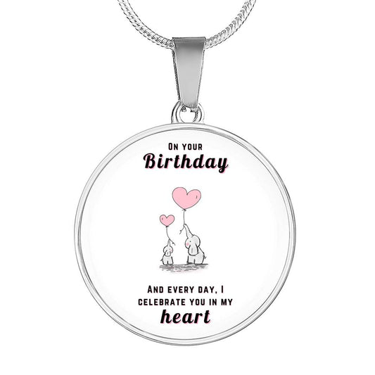 Happy Birthday Daughter - celebrate you | Birthday Gift for Daughter | Daughter Necklace | Birthday gift for Daughter | Daughter Birthday gift