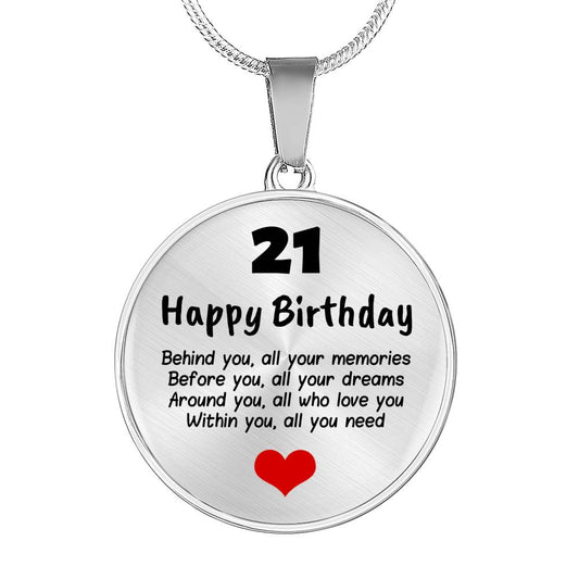 Happy 21st Birthday Gift for her | Girl Teen 21st Birthday Gift Necklace