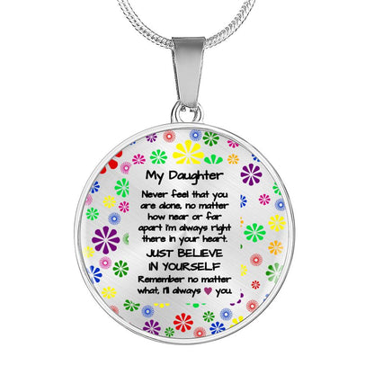 To My Daughter - always love you | Gift for Daughter | Daughter Necklace | Birthday gift for Daughter | Daughter Graduation gift