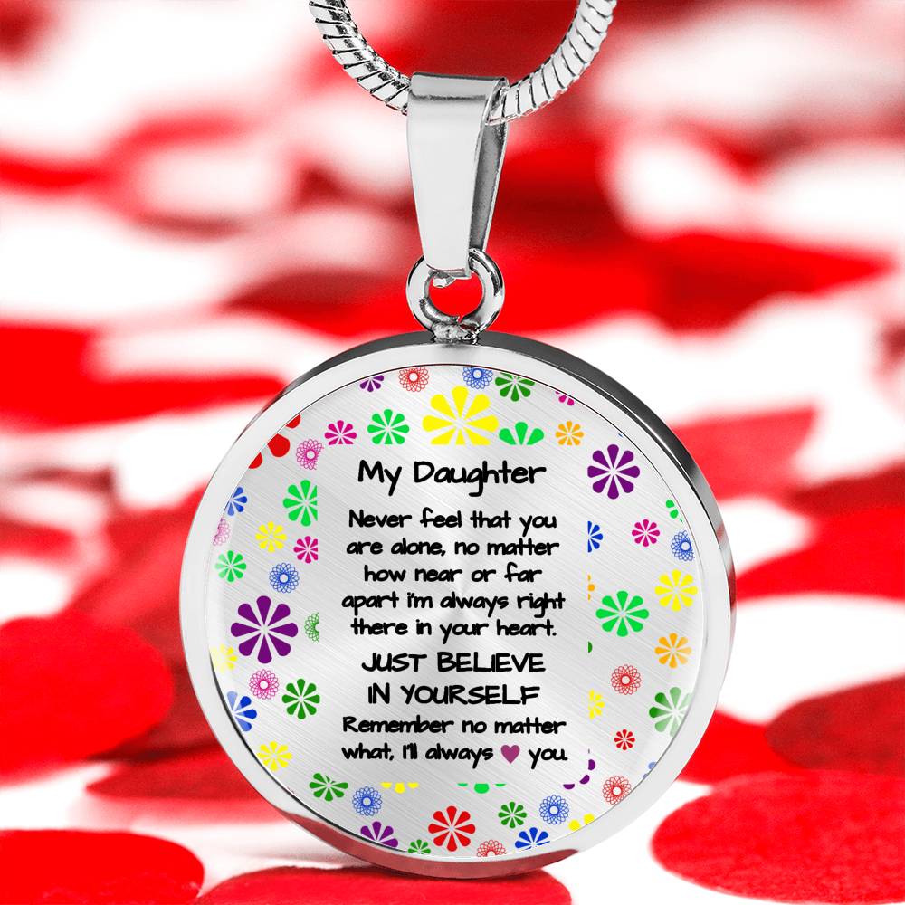 To My Daughter - always love you | Gift for Daughter | Daughter Necklace | Birthday gift for Daughter | Daughter Graduation gift
