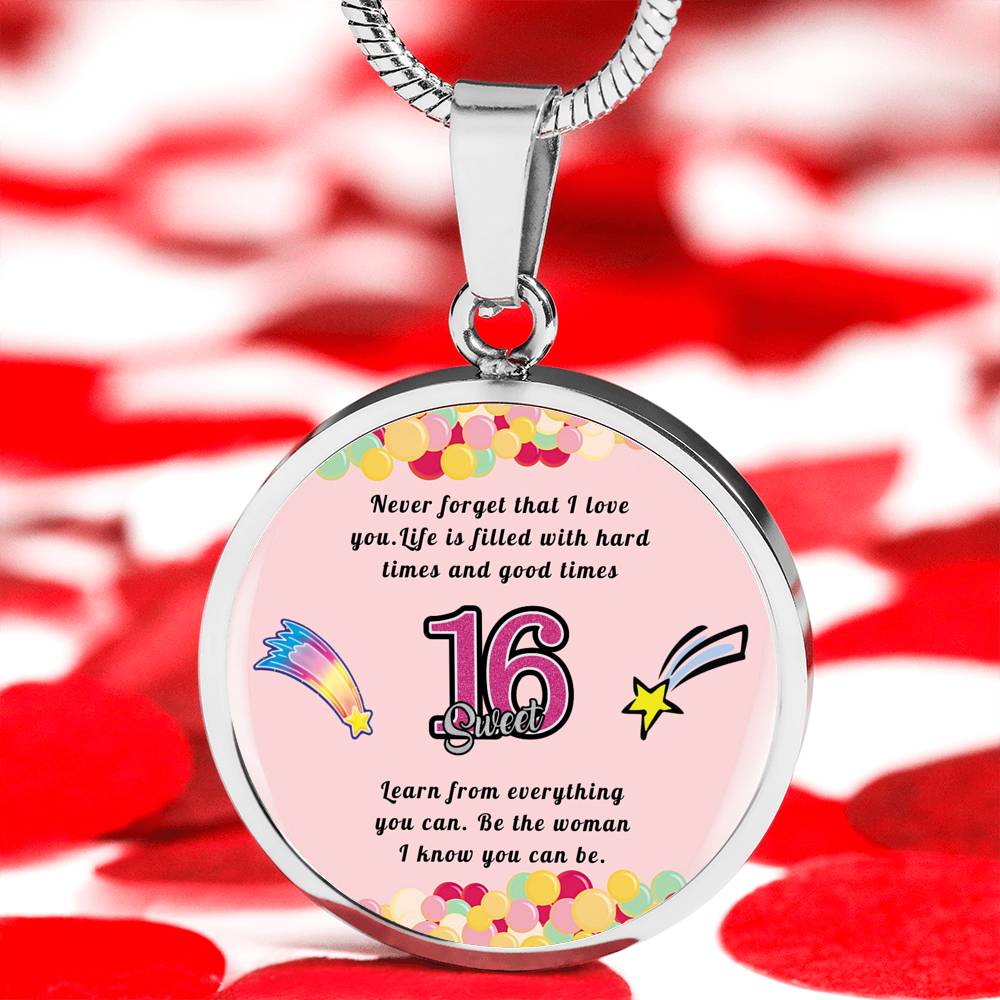 Happy birthday daughter - Be you | Birthday Gift for Daughter - Happy Sweet 16 gift | Necklace for Daughter | to my Daughter