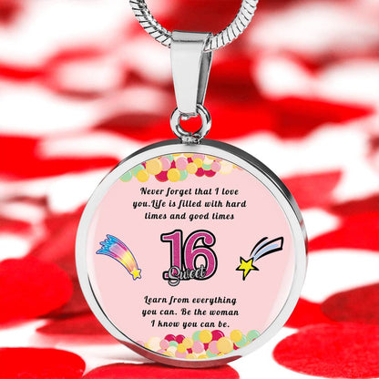Happy birthday daughter - Be you | Birthday Gift for Daughter - Happy Sweet 16 gift | Necklace for Daughter | to my Daughter