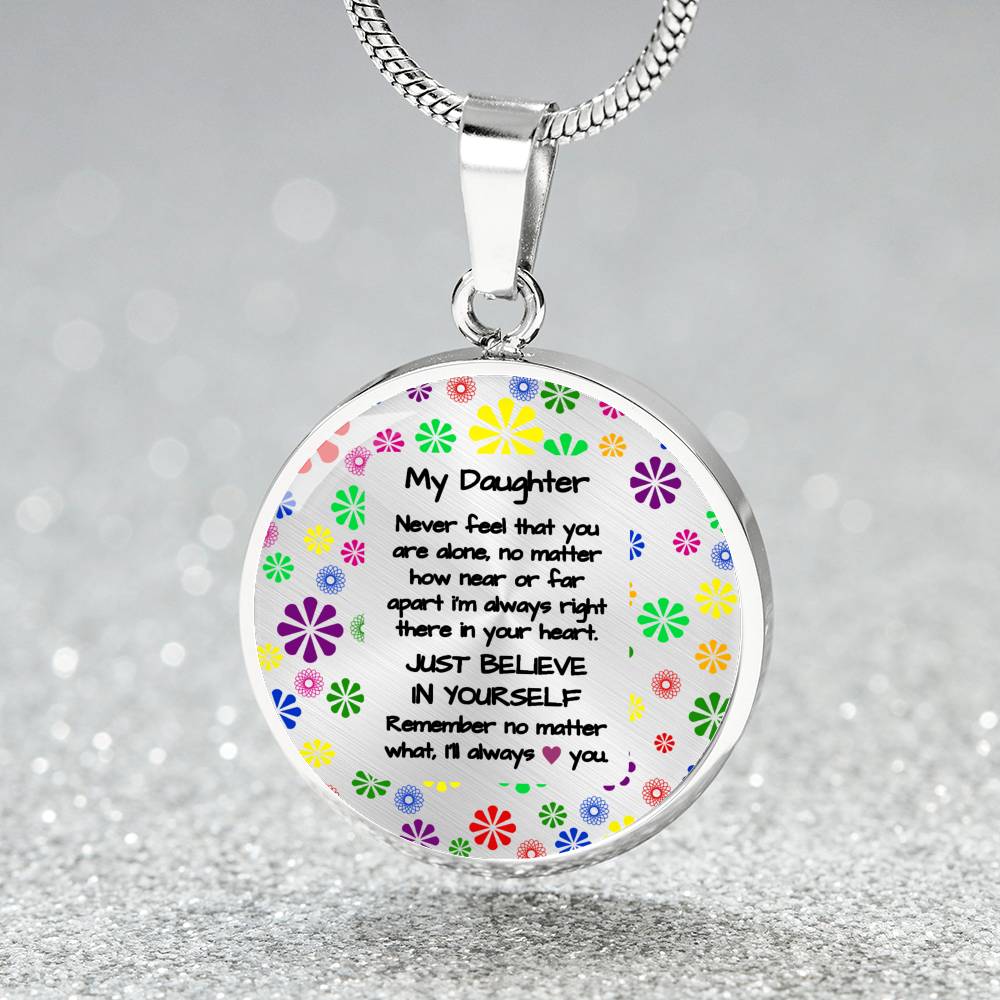 To My Daughter - always love you | Gift for Daughter | Daughter Necklace | Birthday gift for Daughter | Daughter Graduation gift