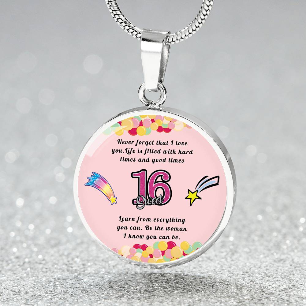 Happy birthday daughter - Be you | Birthday Gift for Daughter - Happy Sweet 16 gift | Necklace for Daughter | to my Daughter