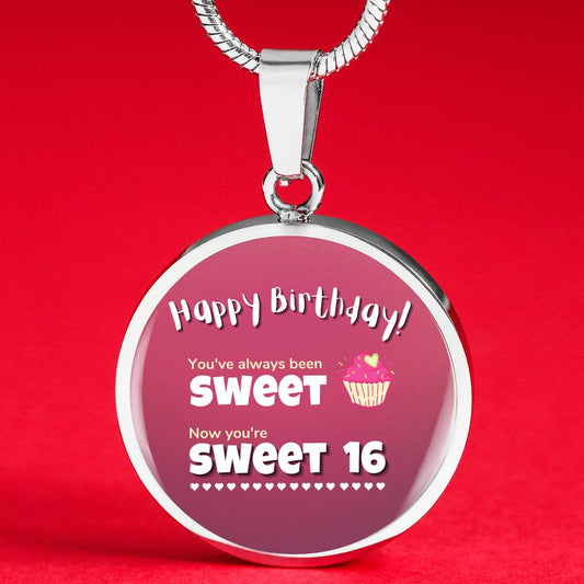 Happy Sweet 16 gift for Girl | 16th Birthday Gift for Daughter | Luxury Necklace Gift Parent to Daughter | Happy Sweet 16 gift for Niece / Goddaughter