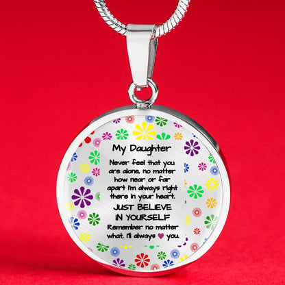 To My Daughter - always love you | Gift for Daughter | Daughter Necklace | Birthday gift for Daughter | Daughter Graduation gift