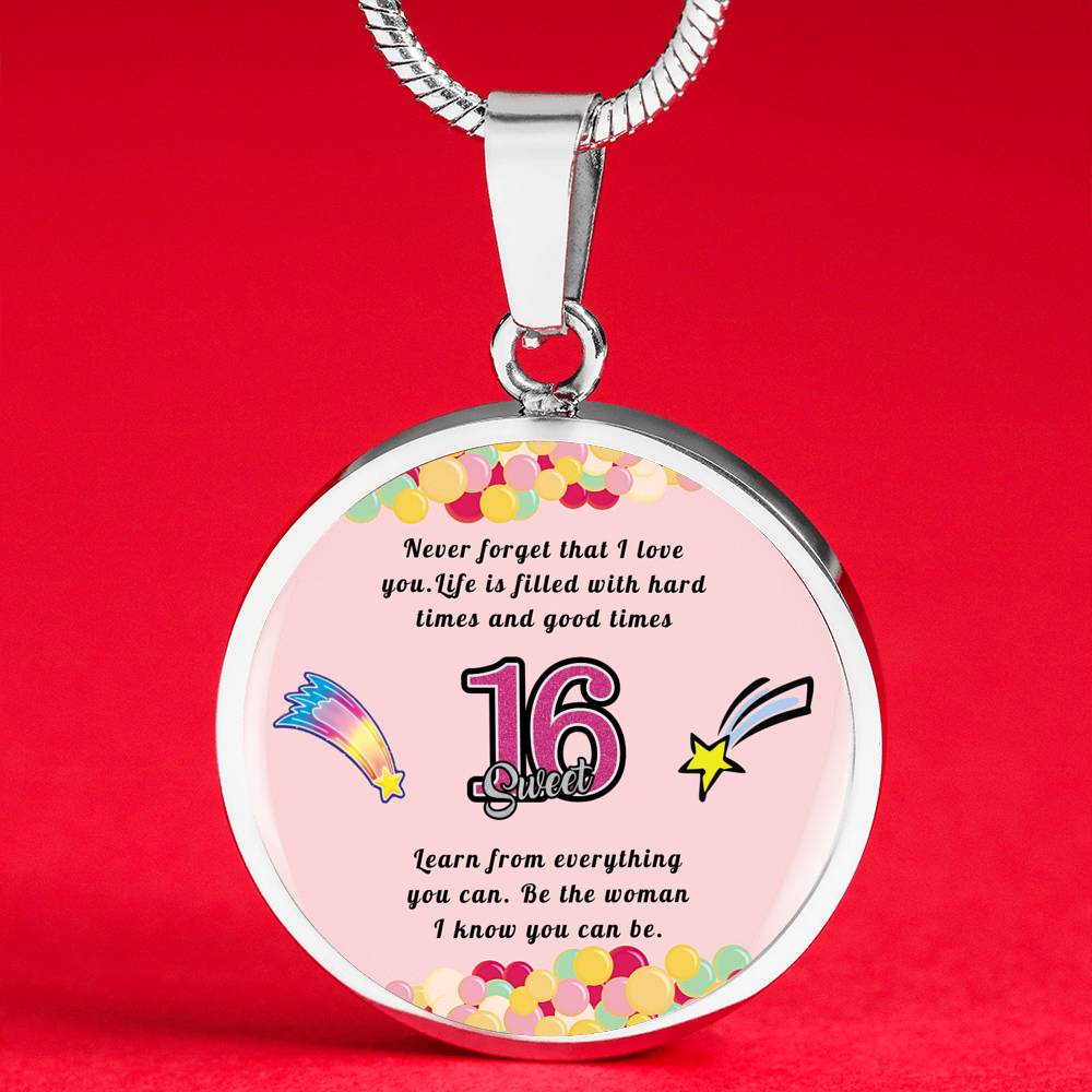 Happy birthday daughter - Be you | Birthday Gift for Daughter - Happy Sweet 16 gift | Necklace for Daughter | to my Daughter