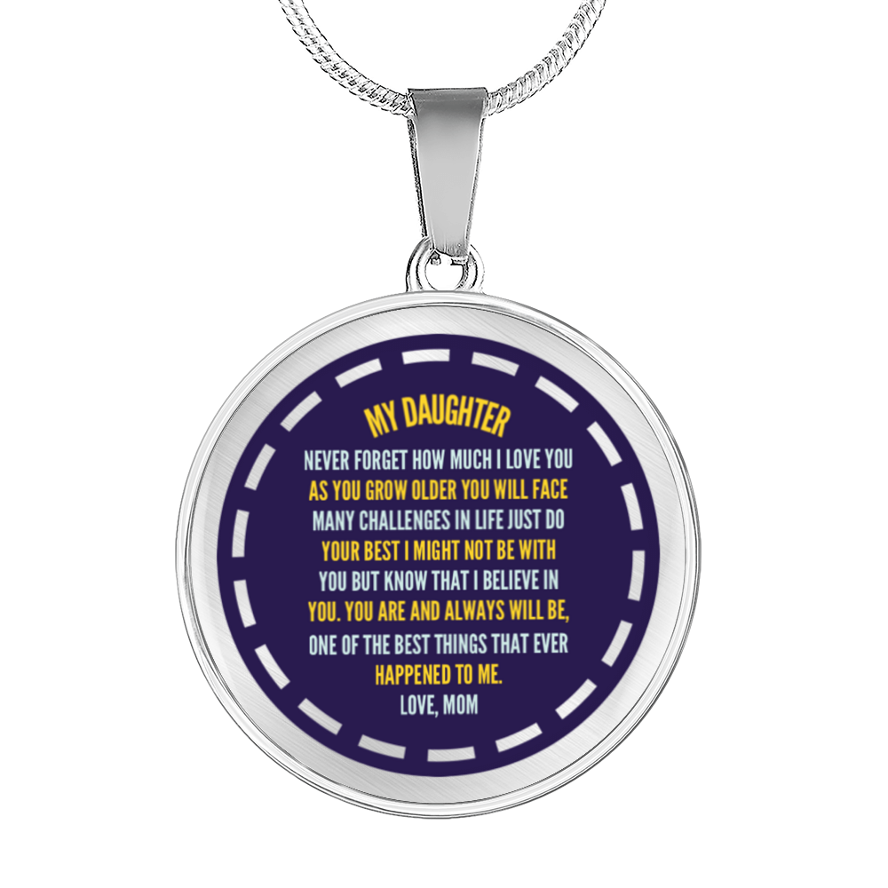 Happy birthday daughter - my wish for you | Birthday Gift for Daughter - Happy Sweet 16 gift | Necklace for Daughter | to my Daughter