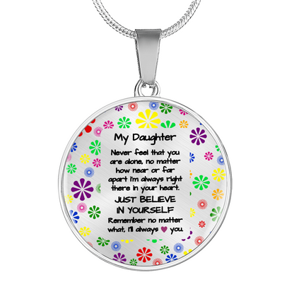 To My Daughter - always love you | Gift for Daughter | Daughter Necklace | Birthday gift for Daughter | Daughter Graduation gift