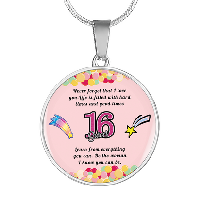 Happy birthday daughter - Be you | Birthday Gift for Daughter - Happy Sweet 16 gift | Necklace for Daughter | to my Daughter