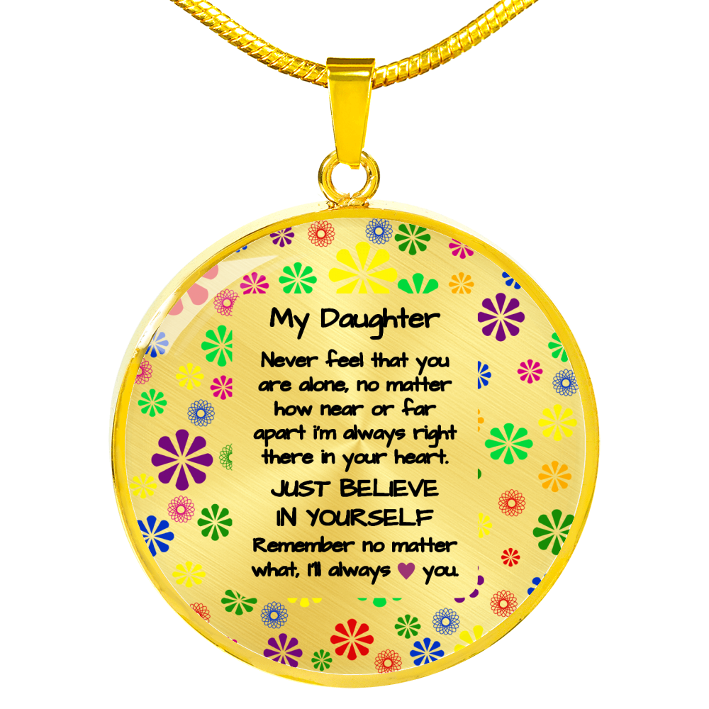 To My Daughter - always love you | Gift for Daughter | Daughter Necklace | Birthday gift for Daughter | Daughter Graduation gift