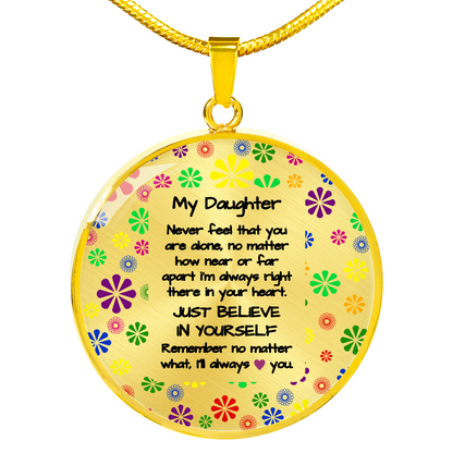 To My Daughter - always love you | Gift for Daughter | Daughter Necklace | Birthday gift for Daughter | Daughter Graduation gift