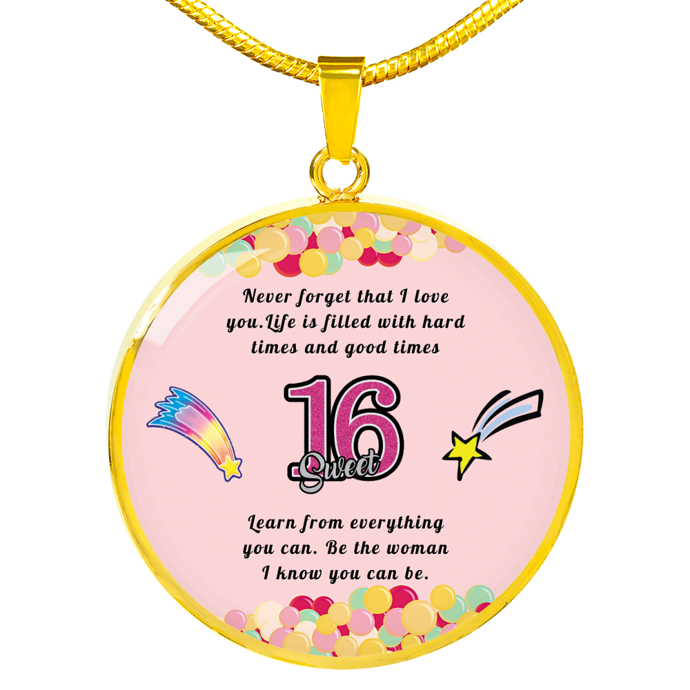 Happy birthday daughter - Be you | Birthday Gift for Daughter - Happy Sweet 16 gift | Necklace for Daughter | to my Daughter