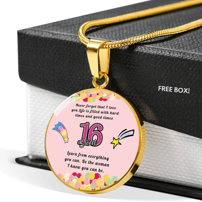 Happy birthday daughter - Be you | Birthday Gift for Daughter - Happy Sweet 16 gift | Necklace for Daughter | to my Daughter