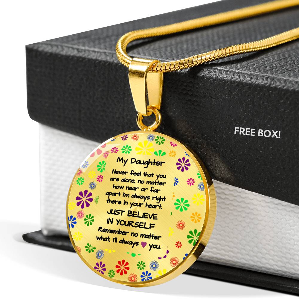 To My Daughter - always love you | Gift for Daughter | Daughter Necklace | Birthday gift for Daughter | Daughter Graduation gift
