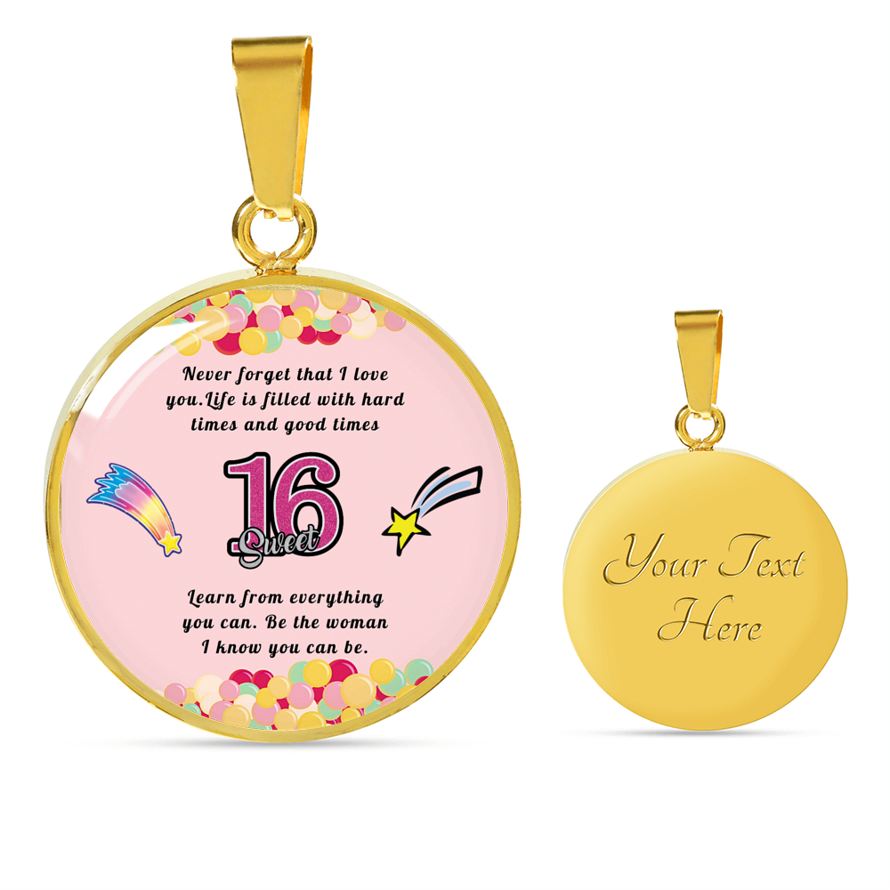 Happy birthday daughter - Be you | Birthday Gift for Daughter - Happy Sweet 16 gift | Necklace for Daughter | to my Daughter