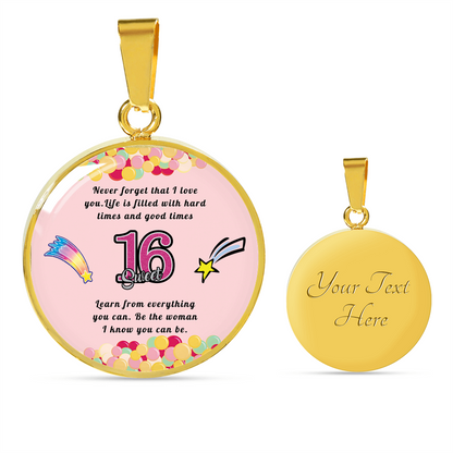 Happy birthday daughter - Be you | Birthday Gift for Daughter - Happy Sweet 16 gift | Necklace for Daughter | to my Daughter