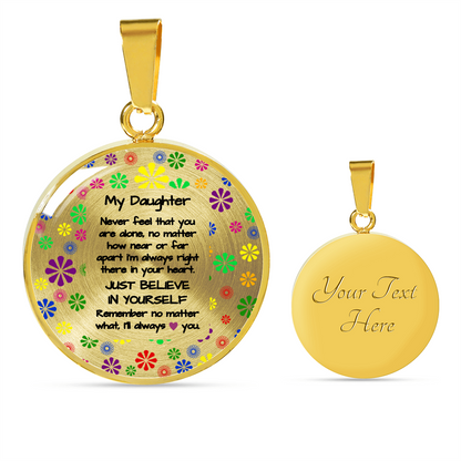 To My Daughter - always love you | Gift for Daughter | Daughter Necklace | Birthday gift for Daughter | Daughter Graduation gift