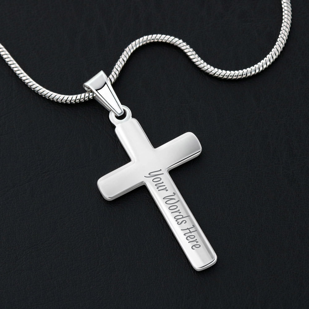 Daughter Cross Necklace - Believe Deep In Your Heart