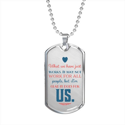 Boyfriend Military Necklace - What We Have Just Works | Husband Gifts for Him