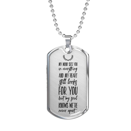 Personalized Remembrance Military Necklace For Men