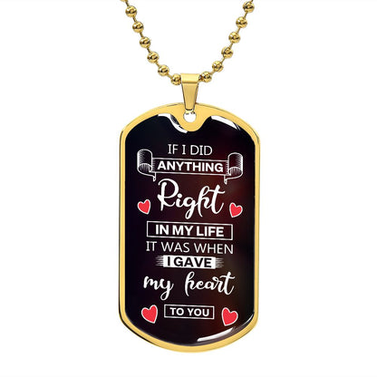 Personalizable Soulmate Necklace - If I did anything right in life