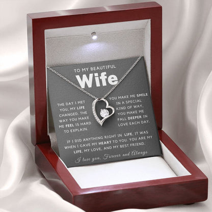 Beautiful Wife Necklace - my life, love, best friend