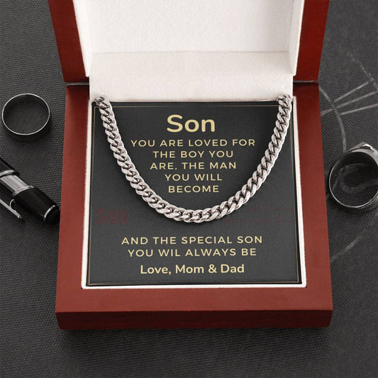 Son You Are Loved Cuban Link Chain