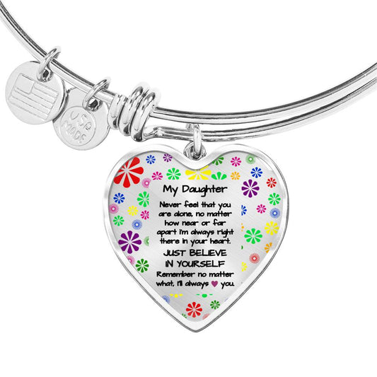 To My Daughter - always love you | Mom's Gift for Daughter | Daughter Necklace | Birthday gift for Daughter | Daughter Graduation gift