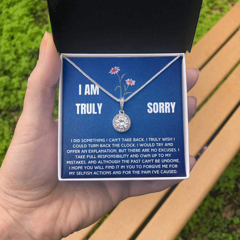 Truly Sorry Necklace To A Woman From Man, Woman or Child (sy.004.eh)