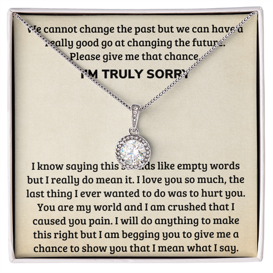 Truly Sorry Apology Forgive Me Necklace for Women (sy.001.eh)