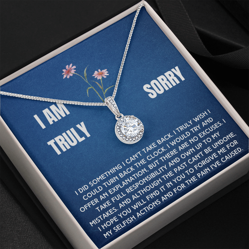 Truly Sorry Necklace To A Woman From Man, Woman or Child (sy.004.eh)