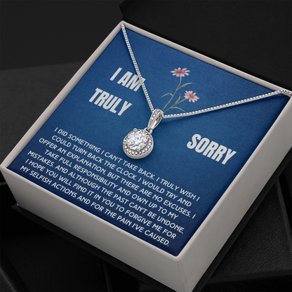 Truly Sorry Necklace To A Woman From Man, Woman or Child (sy.004.eh)