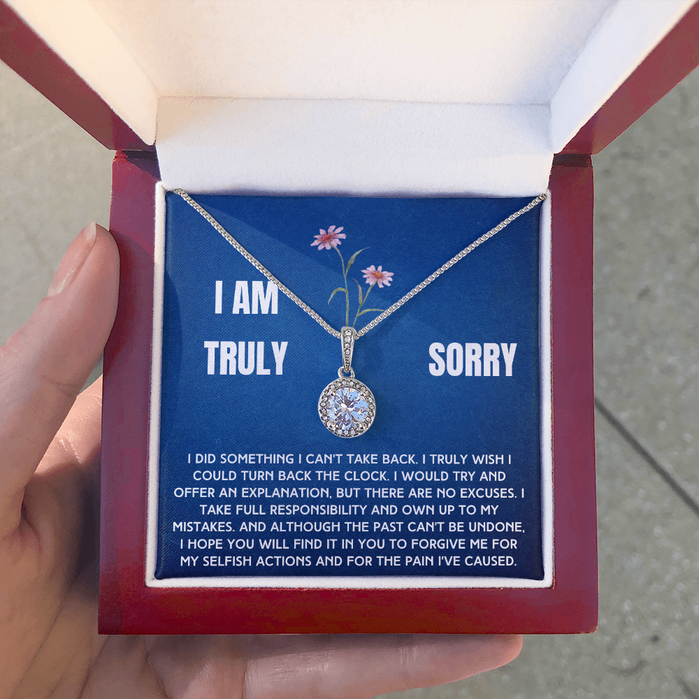 Truly Sorry Necklace To A Woman From Man, Woman or Child (sy.004.eh)