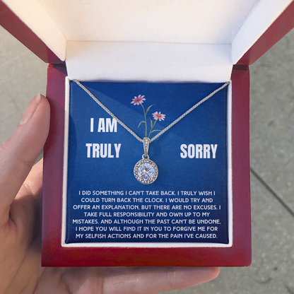 Truly Sorry Necklace To A Woman From Man, Woman or Child (sy.004.eh)