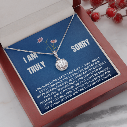 Truly Sorry Necklace To A Woman From Man, Woman or Child (sy.004.eh)