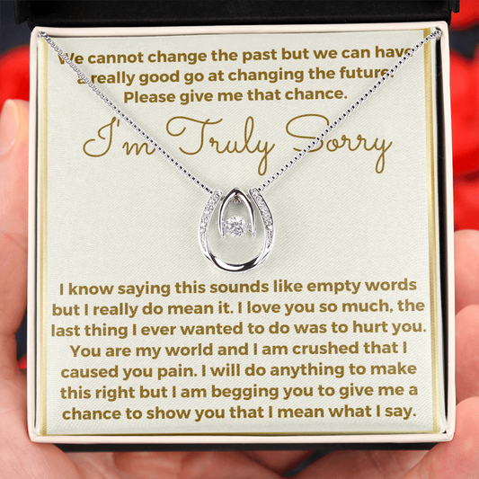 Truly Sorry Apology Forgive Me Necklace for Women (sy.001-1.lil)
