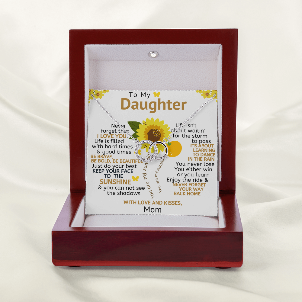 To My Daughter Necklace - Be Brave, Be Bold, Be Beautiful (d.010.pp.m)