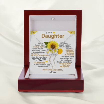 To My Daughter Necklace - Be Brave, Be Bold, Be Beautiful (d.010.pp.m)