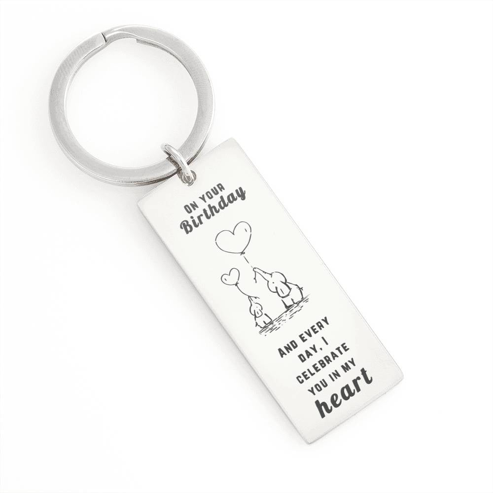 Happy Birthday Daughter - celebrate you | Birthday Gift for Daughter | Daughter Keychain | Birthday gift for Daughter | Daughter Birthday gift