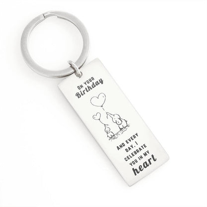 Happy Birthday Daughter - celebrate you | Birthday Gift for Daughter | Daughter Keychain | Birthday gift for Daughter | Daughter Birthday gift