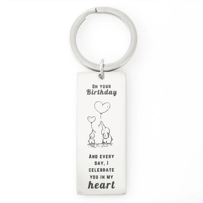 Happy Birthday Daughter - celebrate you | Birthday Gift for Daughter | Daughter Keychain | Birthday gift for Daughter | Daughter Birthday gift