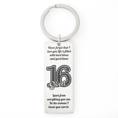 Happy Sweet 16 daughter - Be you | Birthday Gift for Daughter - Happy Sweet 16 gift | Necklace for Daughter | to my Daughter