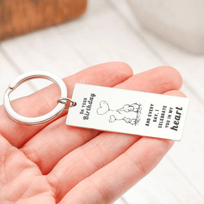 Happy Birthday Daughter - celebrate you | Birthday Gift for Daughter | Daughter Keychain | Birthday gift for Daughter | Daughter Birthday gift