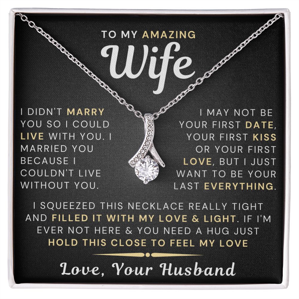 To My Wife - The Best Thing Love Knot Necklace – designs46