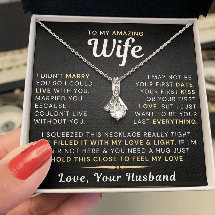 To My Wife Necklace, Wife Gift From Husband, Anniversary Gift For Wife –  HeartQ