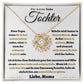 Für meine liebe Tochter Halskette, Liebe Mama (mdde-001-lk)