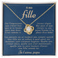 Collier A ma fille - C'est comme si c'était hier - de papa