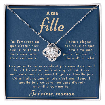 Collier A ma fille - C'est comme si c'était hier - de maman